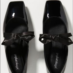 Jeffrey Campbell Shoes - Bow Square-Toed Flats